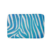 Zebra Blauw en wit afdrukken Badmat (Voorkant)