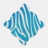 Zebra Blauw en wit afdrukken Bedankdoosjes (Uitgevouwen)