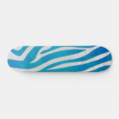 Zebra Blauw en wit afdrukken Persoonlijk Skateboard (Horizontaal)