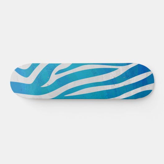 Zebra Blauw en wit afdrukken Persoonlijk Skateboard (Horizontaal)