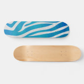 Zebra Blauw en wit afdrukken Persoonlijk Skateboard (Horizontaal)