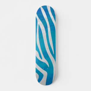 Zebra Blauw en wit afdrukken Persoonlijk Skateboard