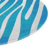 Zebra Blauw en wit afdrukken Snijplank (Hoek)