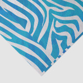 Zebra Blauw en wit afdrukken Tissuepapier (Detail)
