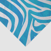 Zebra Blauw en wit afdrukken Tissuepapier (Detail)