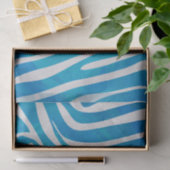 Zebra Blauw en wit afdrukken Tissuepapier (Geschenk)