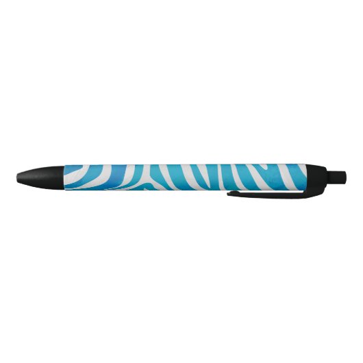 Zebra Blauw en wit afdrukken Zwarte Inkt Pen (Bodem)