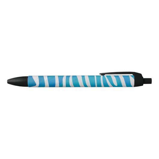 Zebra Blauw en wit afdrukken Zwarte Inkt Pen (Bovenkant)