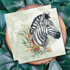 Zebra Bloemkaart