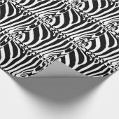 Zebra blokpatroon cadeaupapier (Hoek)
