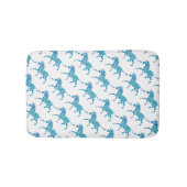 Zebra Blue en White Silhouette Badmat (Voorkant)