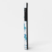 Zebra Blue en White Silhouette Case-Mate iPhone Case (Achterkant/links)