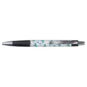 Zebra Blue en White Silhouette Pen (Achterkant)