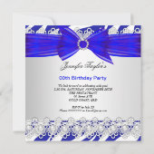 Zebra Blue White Blue Hielleace Pareldag Kaart (Achterkant)