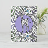Zebra - bohemen kaart (Staand voorkant)