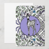 Zebra - bohemen kaart (Voorkant / Achterkant)