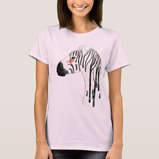 ZEBRA BOMEN T-SHIRT (Voorkant)