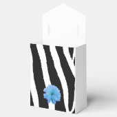 Zebra bont patroon met bloem bedankdoosjes (Geopend)