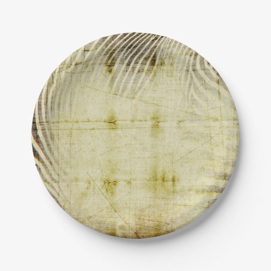 Zebra Borden Papieren Bordje (Voorkant)