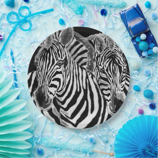 Zebra Borden Papieren Bordje (Feest)