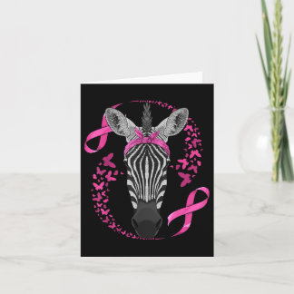 Zebra Borstkanker Bewustzijn Pink Bandana Cancer Kaart