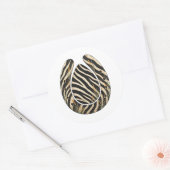 Zebra Botanical Hoofprint Nature Sticker (Envelop)
