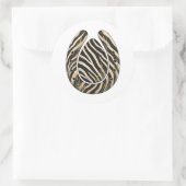 Zebra Botanical Hoofprint Nature Sticker (Tas)