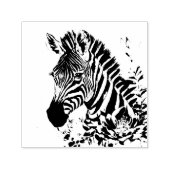 Zebra Botanische Kunst Zelfinktende Stempel (Design)
