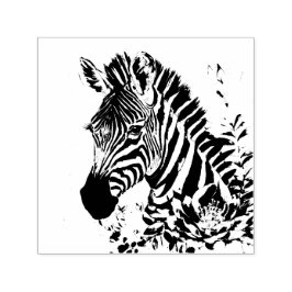 Zebra Botanische Kunst Zelfinktende Stempel