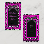 Zebra Boutique label hete roze Luipaard (Voorkant / Achterkant)