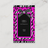 Zebra Boutique label hete roze Luipaard (Achterkant)