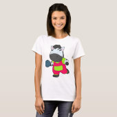 Zebra Bowling Bowling bal Sporten T-shirt (Voorkant volledig)