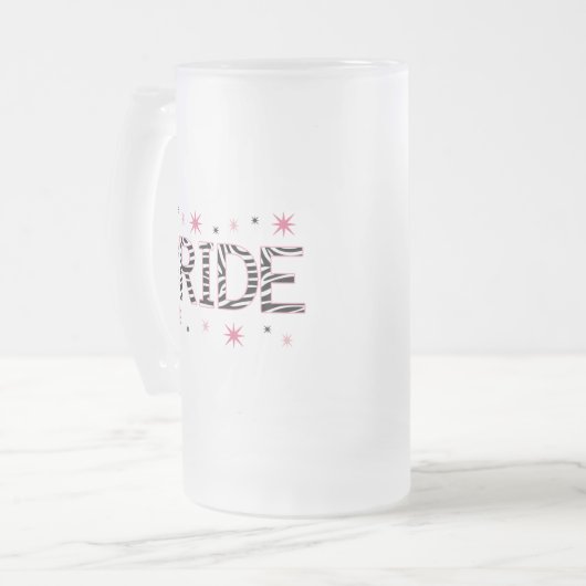 Zebra Bride Matglas Bierpul (Voorkant links)