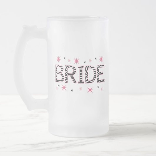 Zebra Bride Matglas Bierpul (Links)