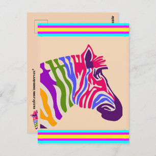 Zebra Briefkaart
