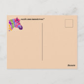 Zebra Briefkaart (Achterkant)