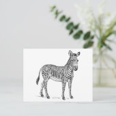 Zebra Briefkaart (Staand voorkant)