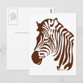 Zebra Briefkaart (Voorkant / Achterkant)