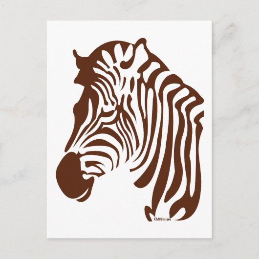 Zebra Briefkaart (Voorkant)