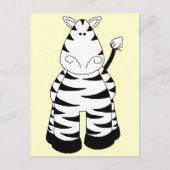 Zebra Briefkaart (Voorkant)