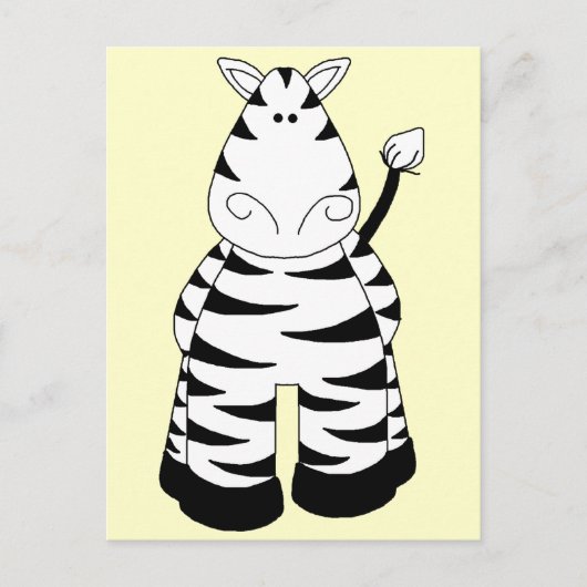 Zebra Briefkaart (Voorkant)