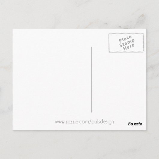 Zebra Briefkaart (Achterkant)