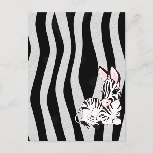 Zebra Briefkaart (Voorkant)