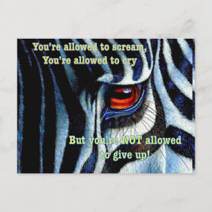 Zebra briefkaart