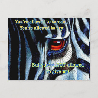 Zebra briefkaart