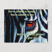 Zebra briefkaart (Voorkant)