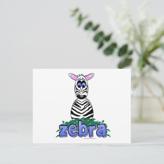 ZEBRA BRIEFKAART (Staand voorkant)