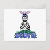 ZEBRA BRIEFKAART (Voorkant)