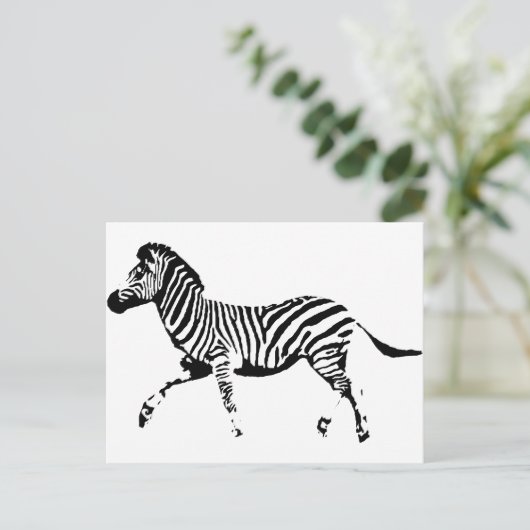 Zebra Briefkaart (Staand voorkant)