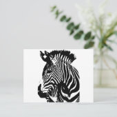 Zebra Briefkaart (Staand voorkant)
